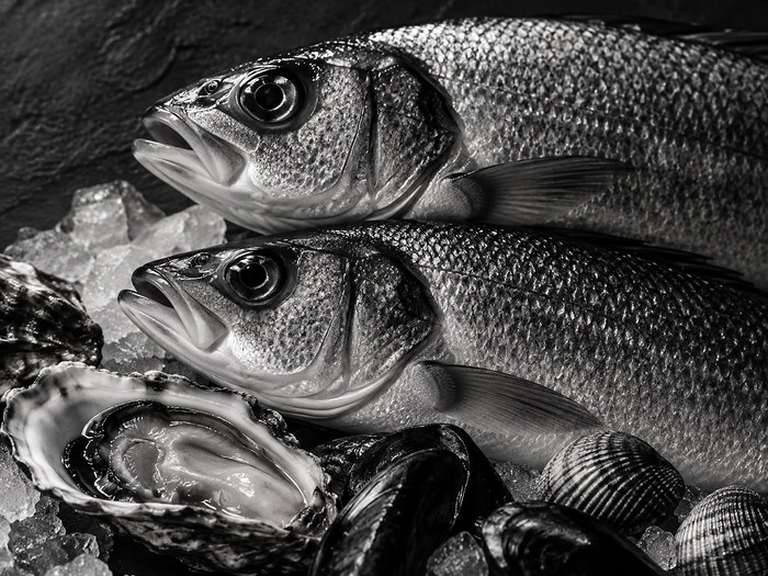 Caisses de poissons livrées le matin